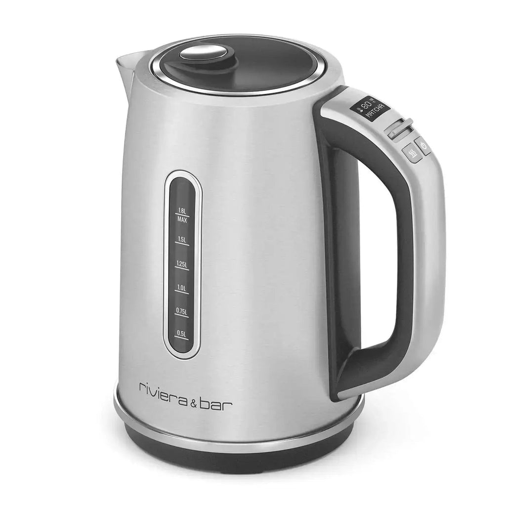 Roestvrijstalen elektrische waterkoker.