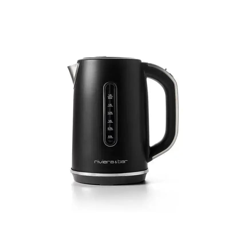 Zwarte elektrische waterkoker van Riviera & Bar.