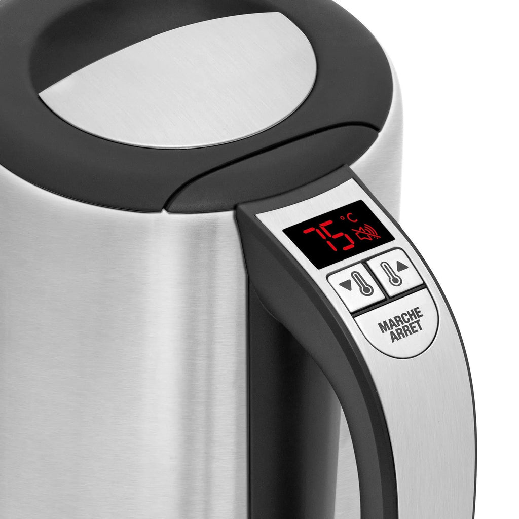 Roestvrijstalen elektrische waterkoker.