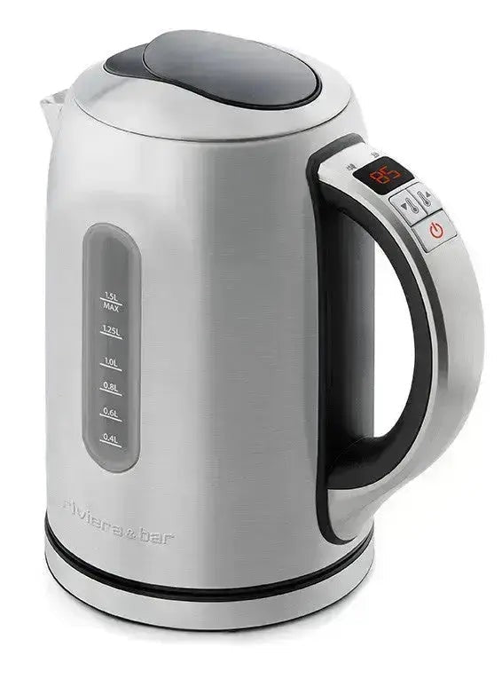 Roestvrijstalen elektrische waterkoker.