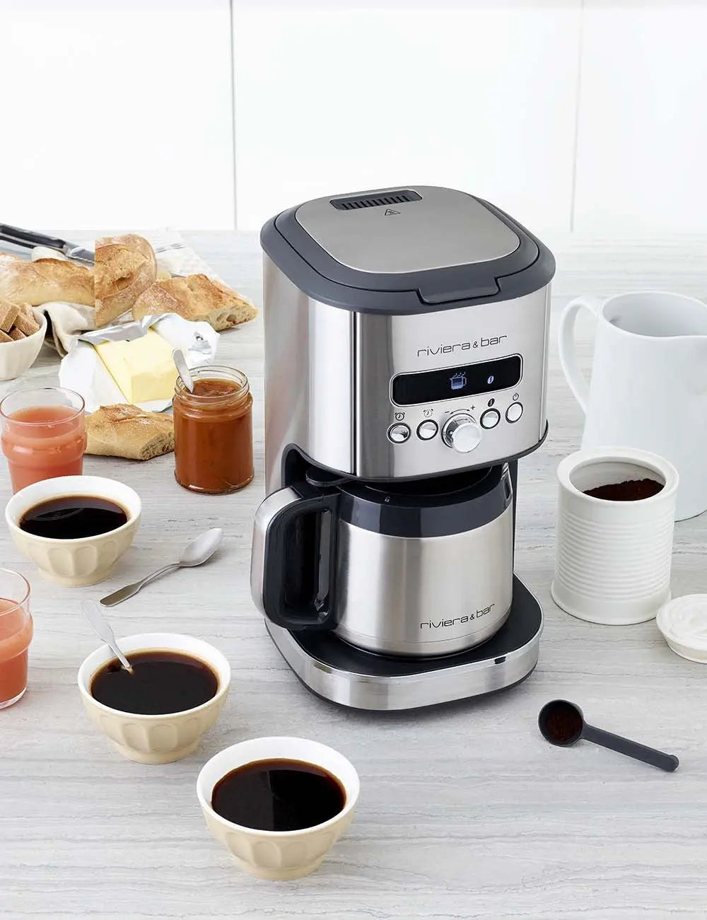 Roestvrijstalen koffiezetapparaat met geïsoleerde karaf Riviera & Bar.