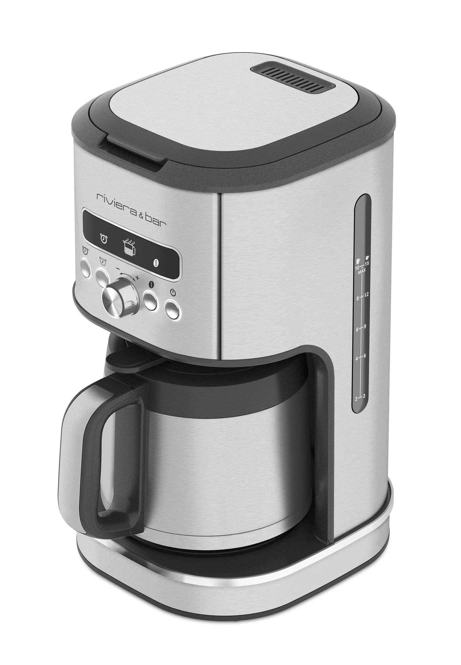 Koffiezetapparaat Riviera & Bar van roestvrij staal.