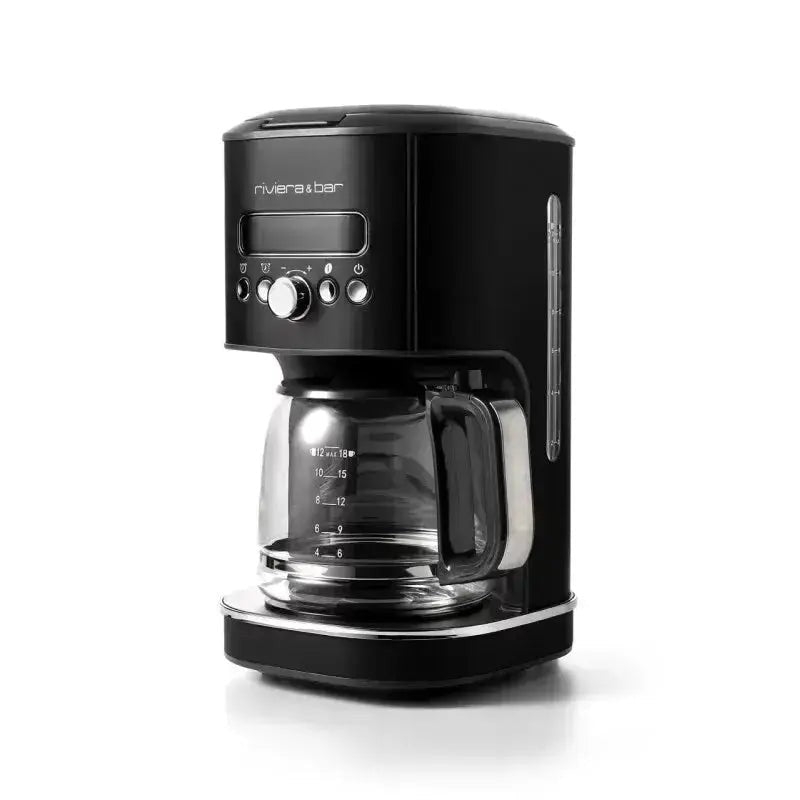 Zwart koffiezetapparaat Riviera & Bar.