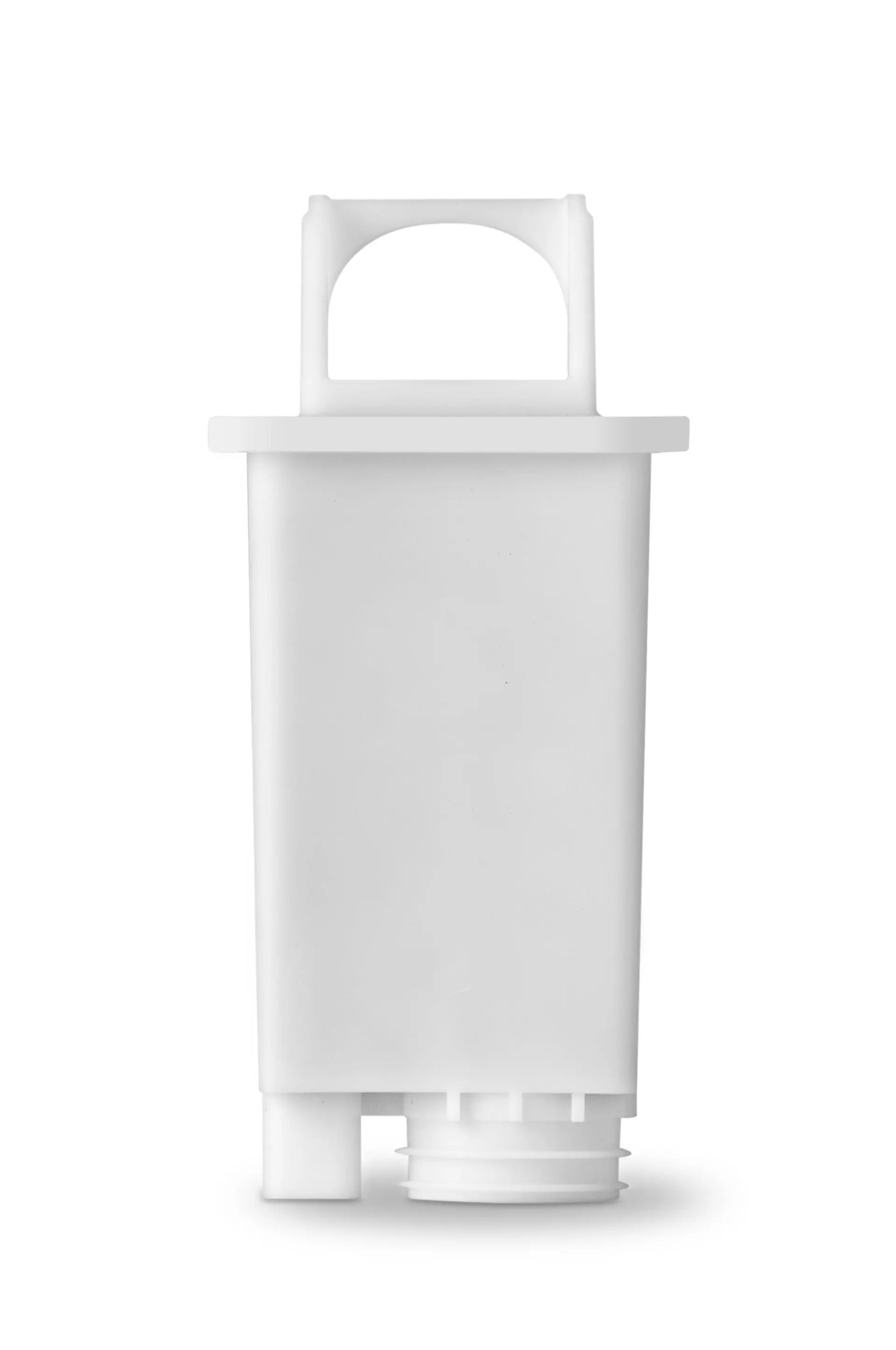 Witte plastic waterfilter.
