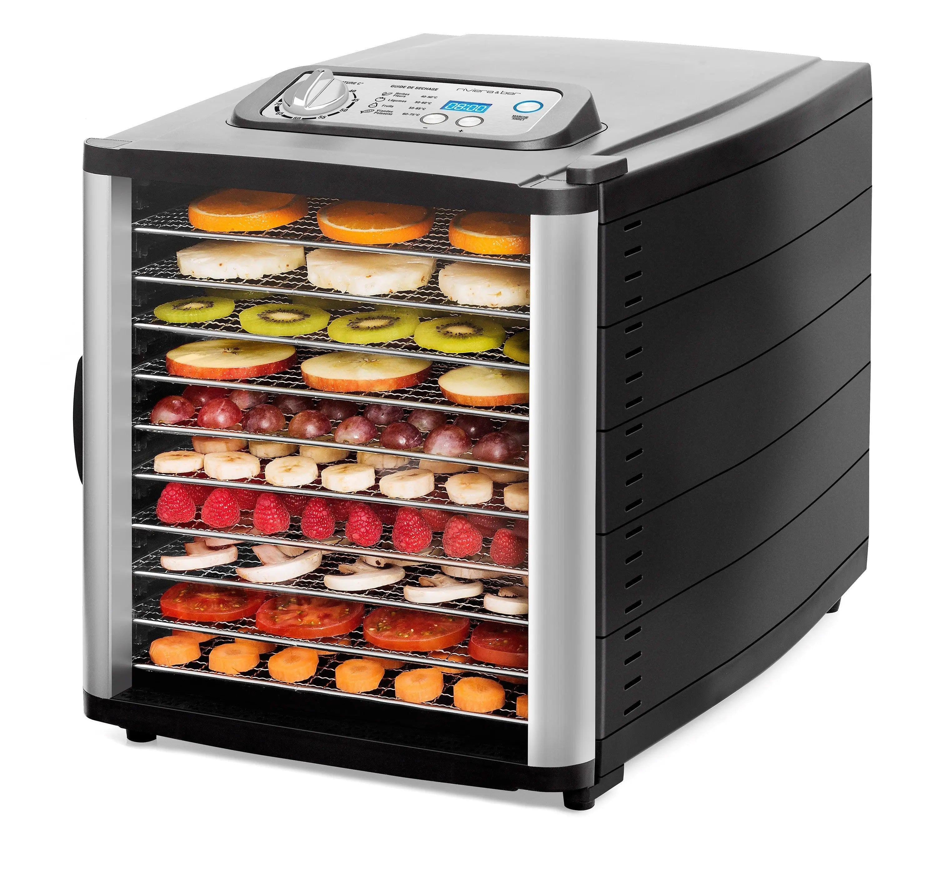 Voedseldroger met groenten en fruit.