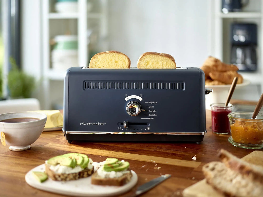 Broodrooster Expert extra lange sleuf - Blauw riviera&bar