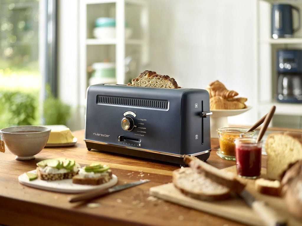 Broodrooster Expert extra lange sleuf - Blauw riviera&bar