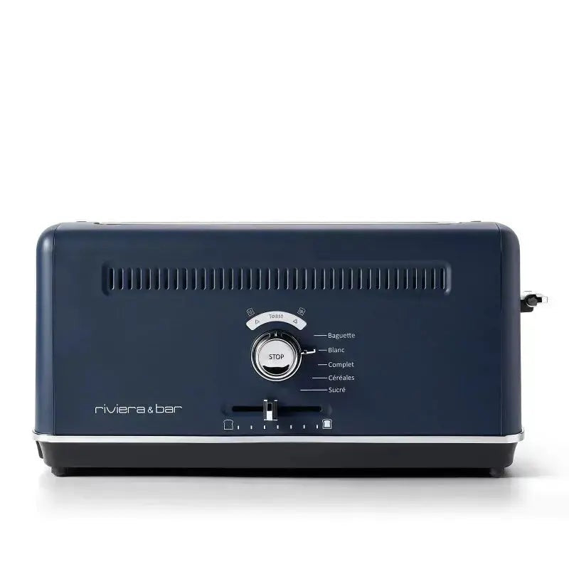 Marineblauwe broodrooster.