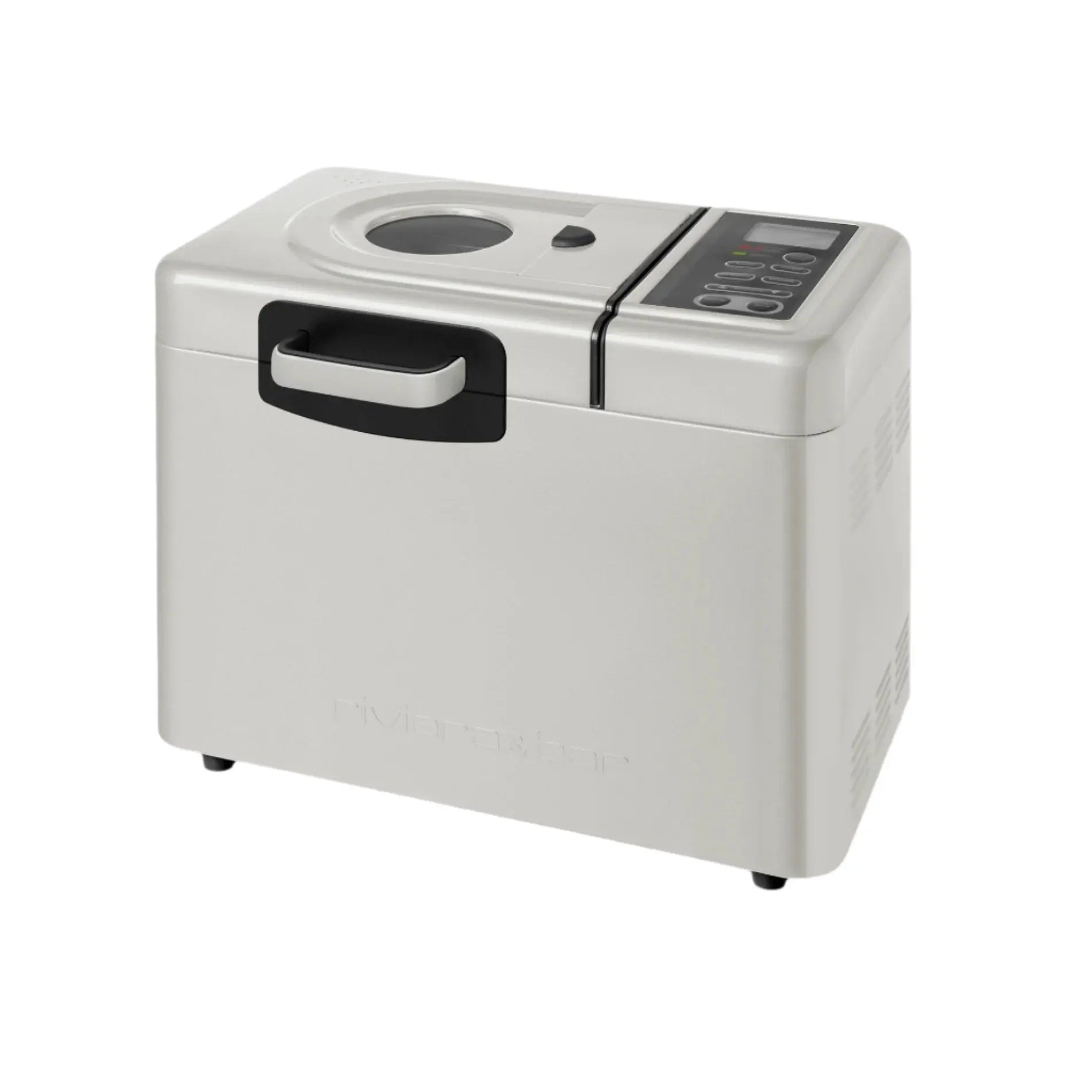 Zilveren broodbakmachine.