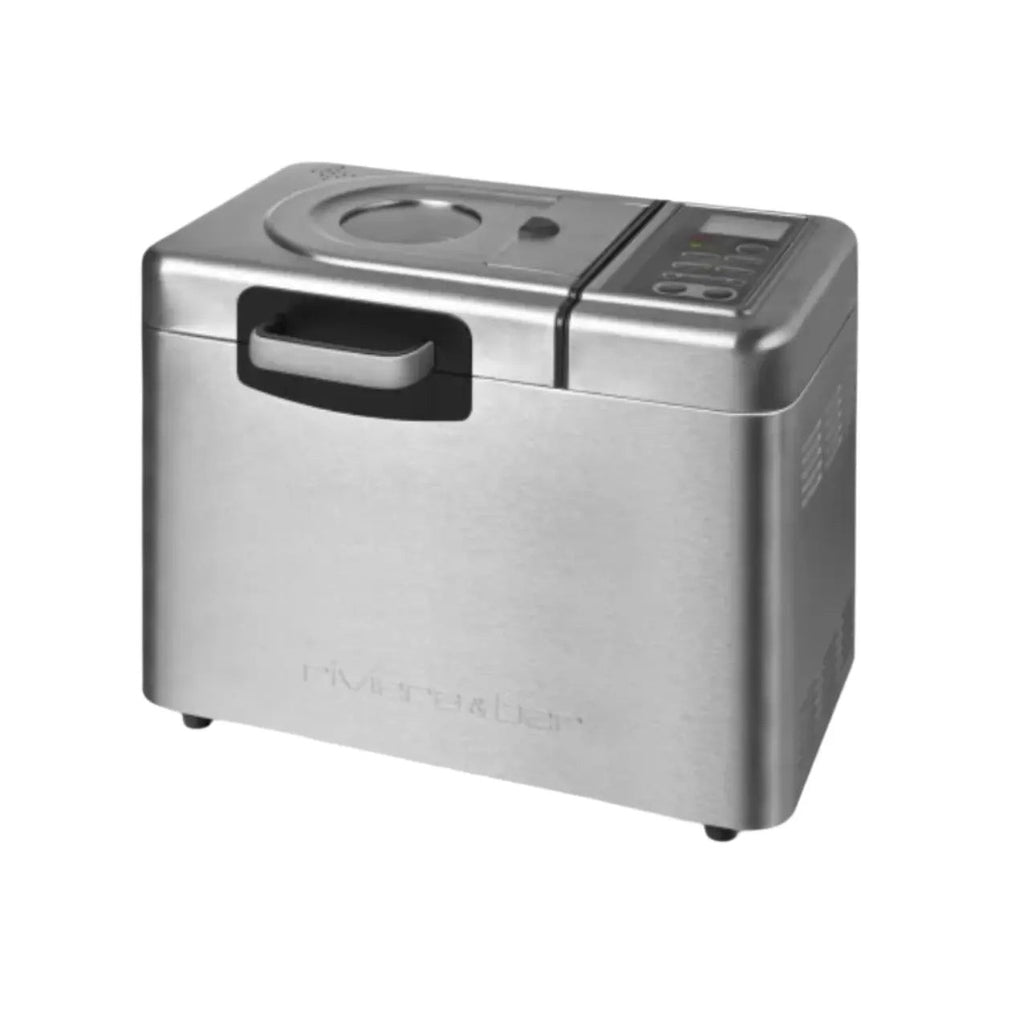 Zilveren broodbakmachine.