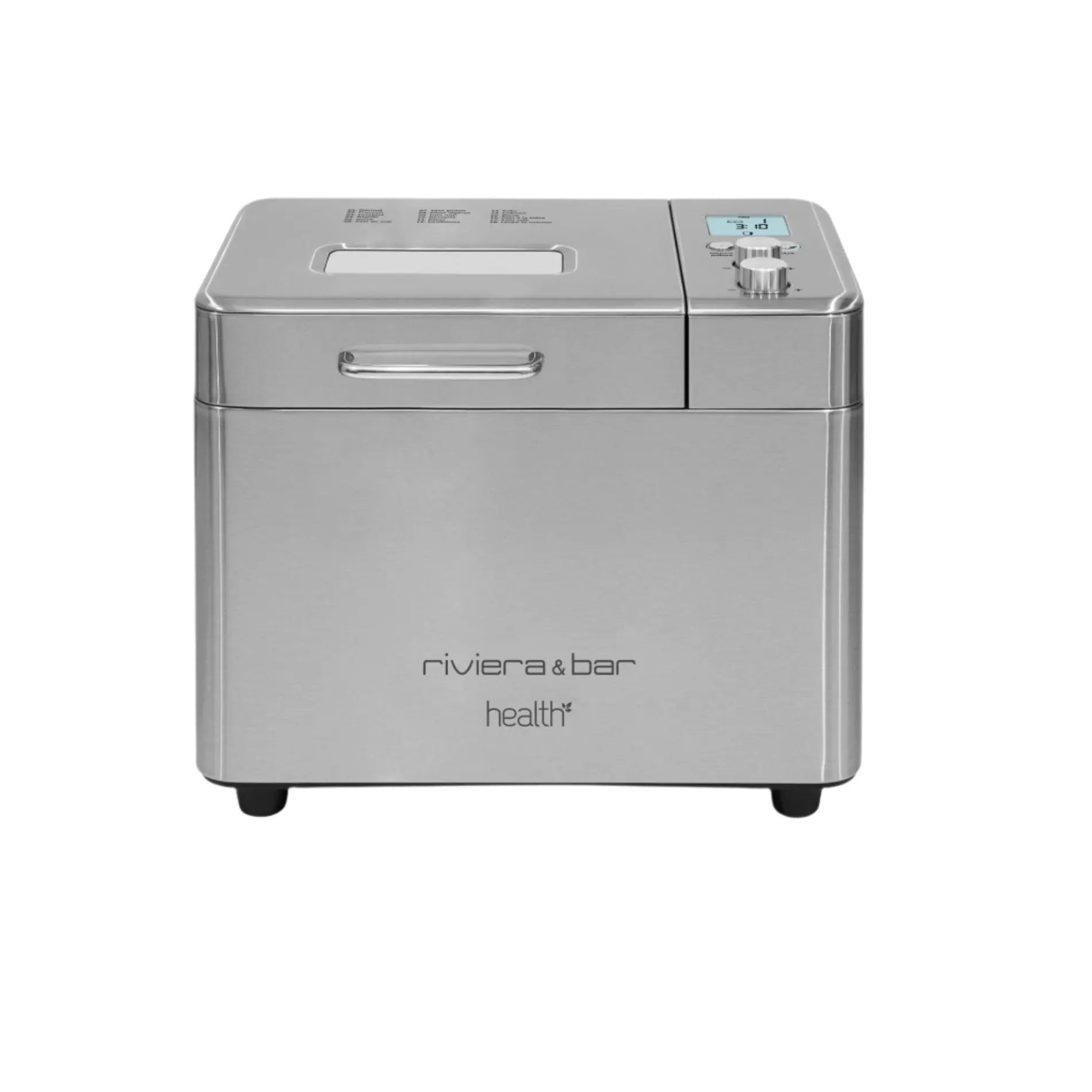 Zilveren broodbakmachine.