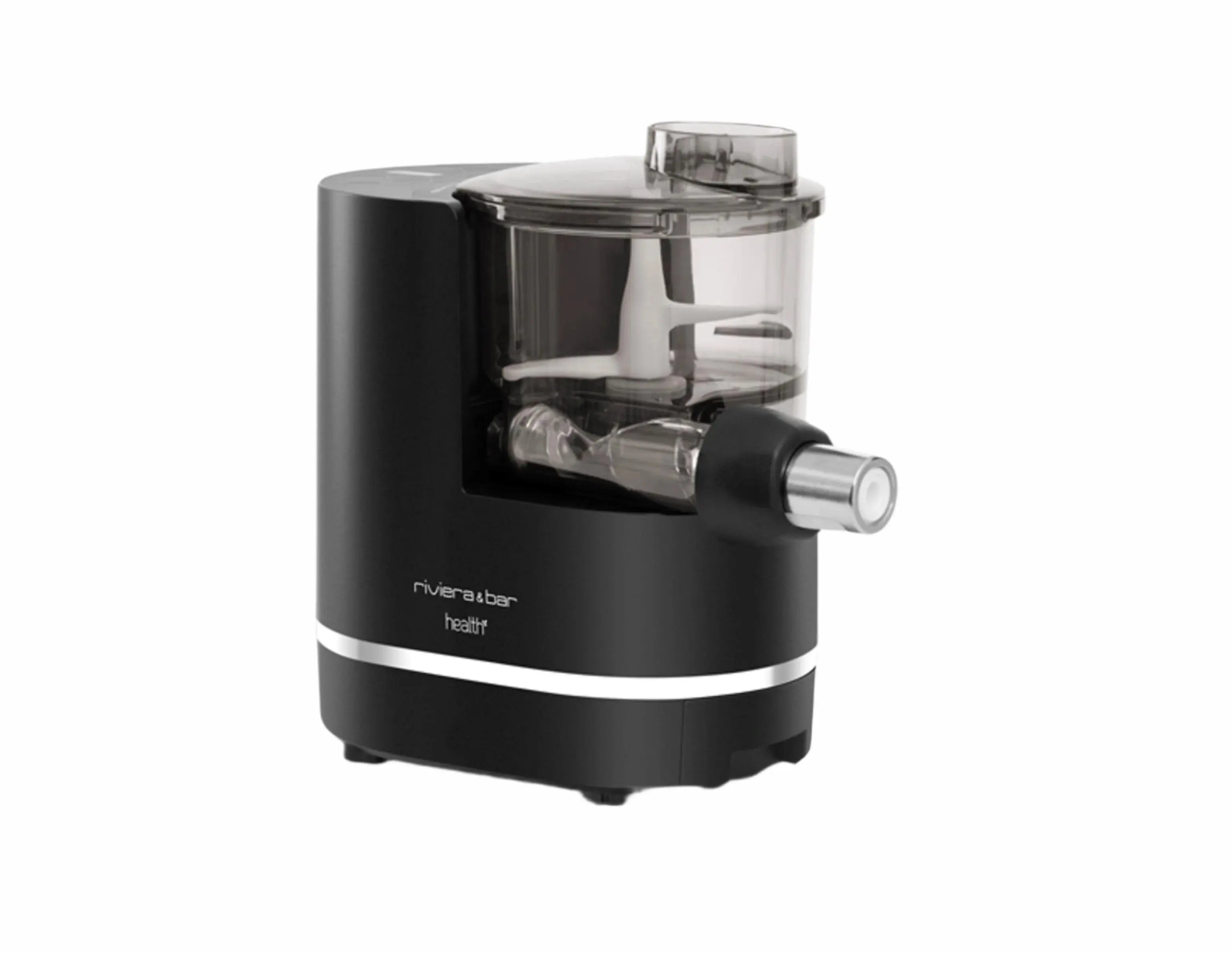 Zwarte sapcentrifuge van Riviera & Bar Health.