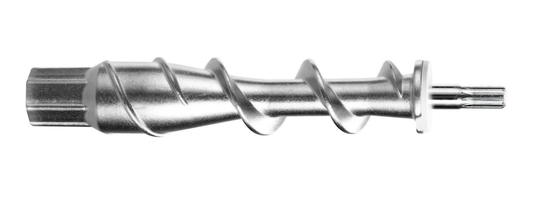 Wormwiel van verzilverd metaal.