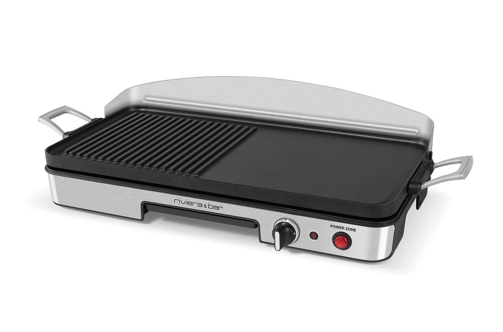 Tweekleurige elektrische grill.