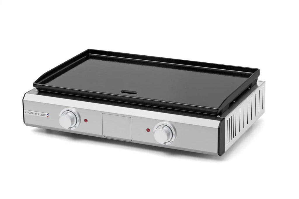 Bakplaat met twee regelknoppen.