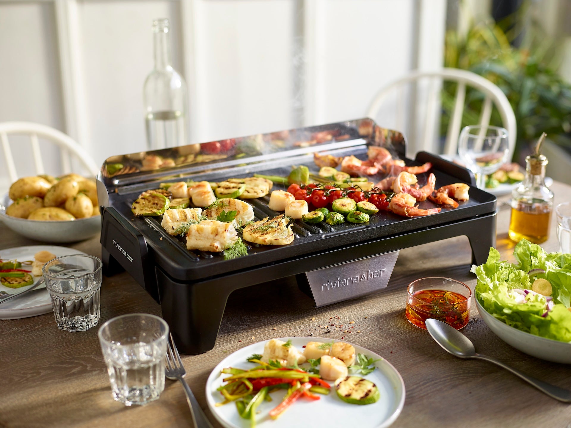 Plancha Grill Power Zone & Serve