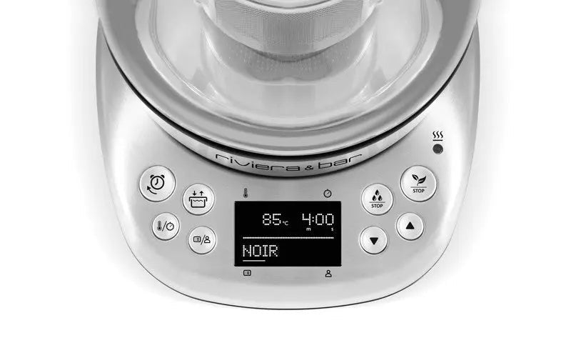 Theepot Riviera & Bar met bedieningspaneel.