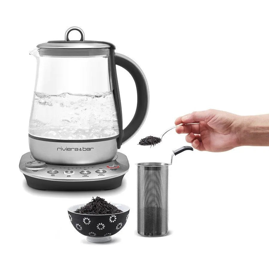 Elektrische theepot met infuser.