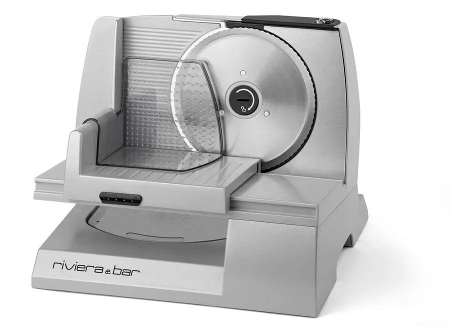 Zilveren elektrische snijmachine.